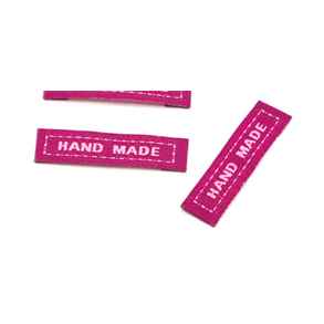 MERKELAPP - HAND MADE - Sterk rosa